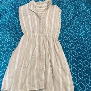 Nude/ White dress size small